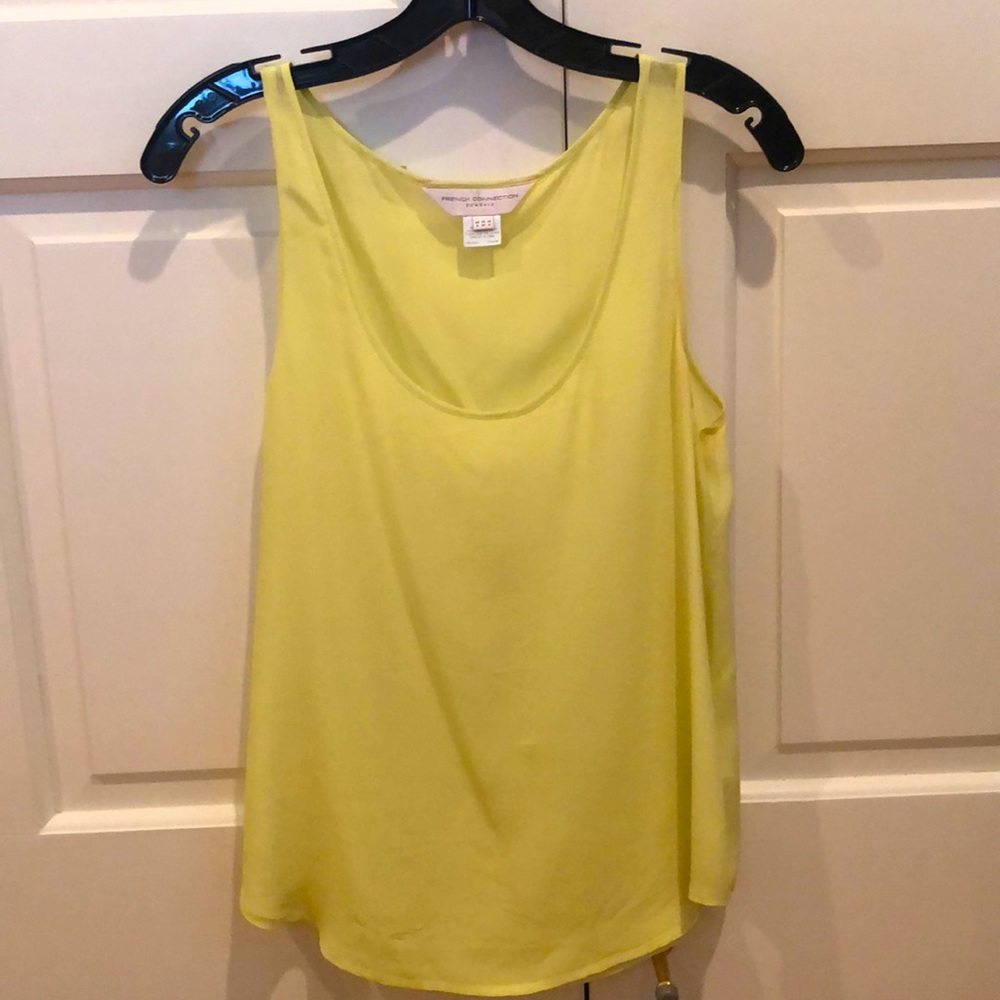 French Connection yellow tank